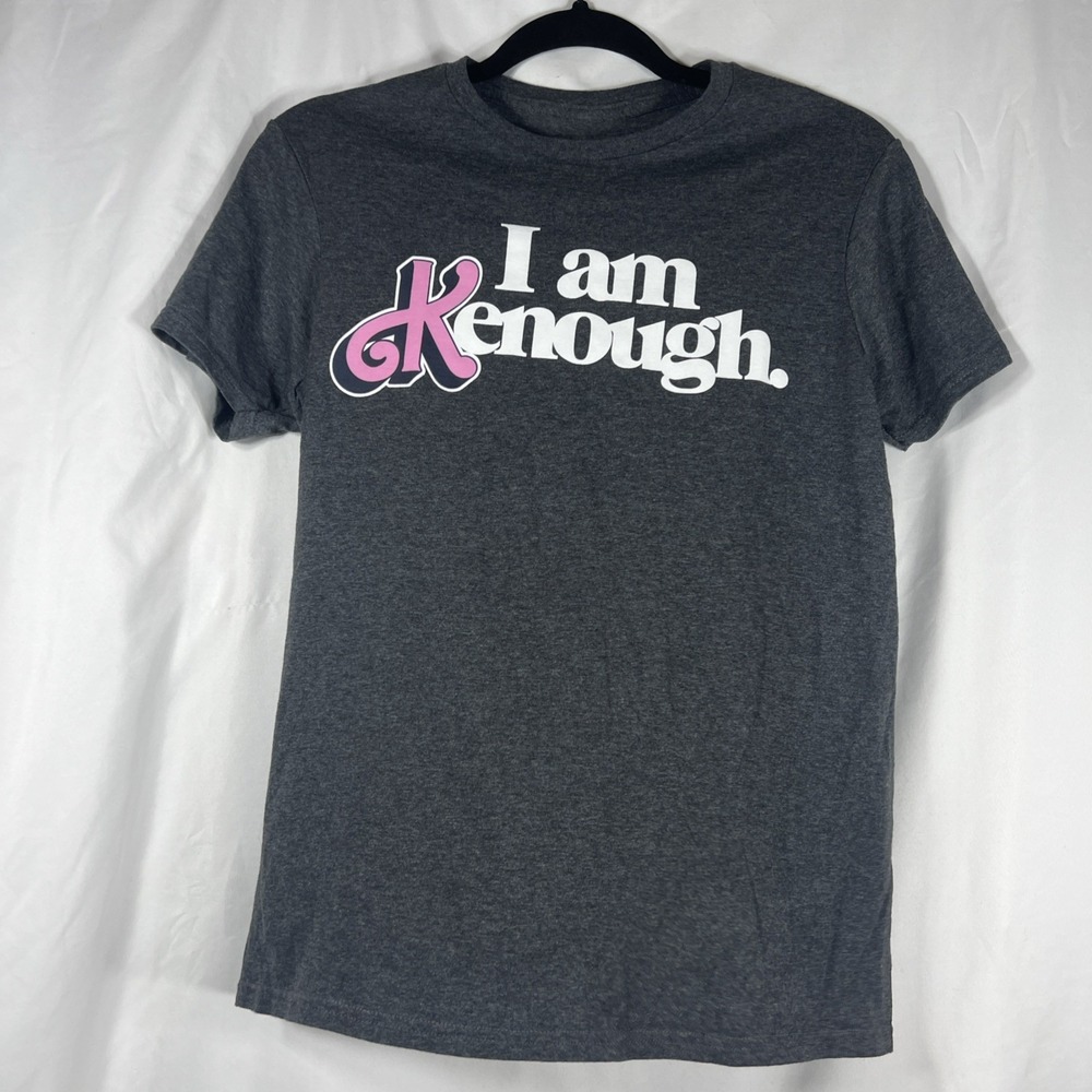 I Am Kenough Shirt Funny Kenough - I Am Kenough Funny Quote Retro Grey Tee